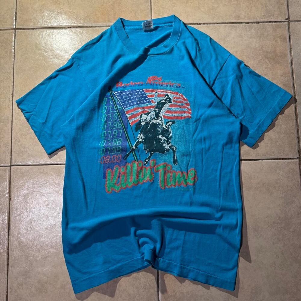90s fruit of the loom Western Killin Time tee Size L in Mens
